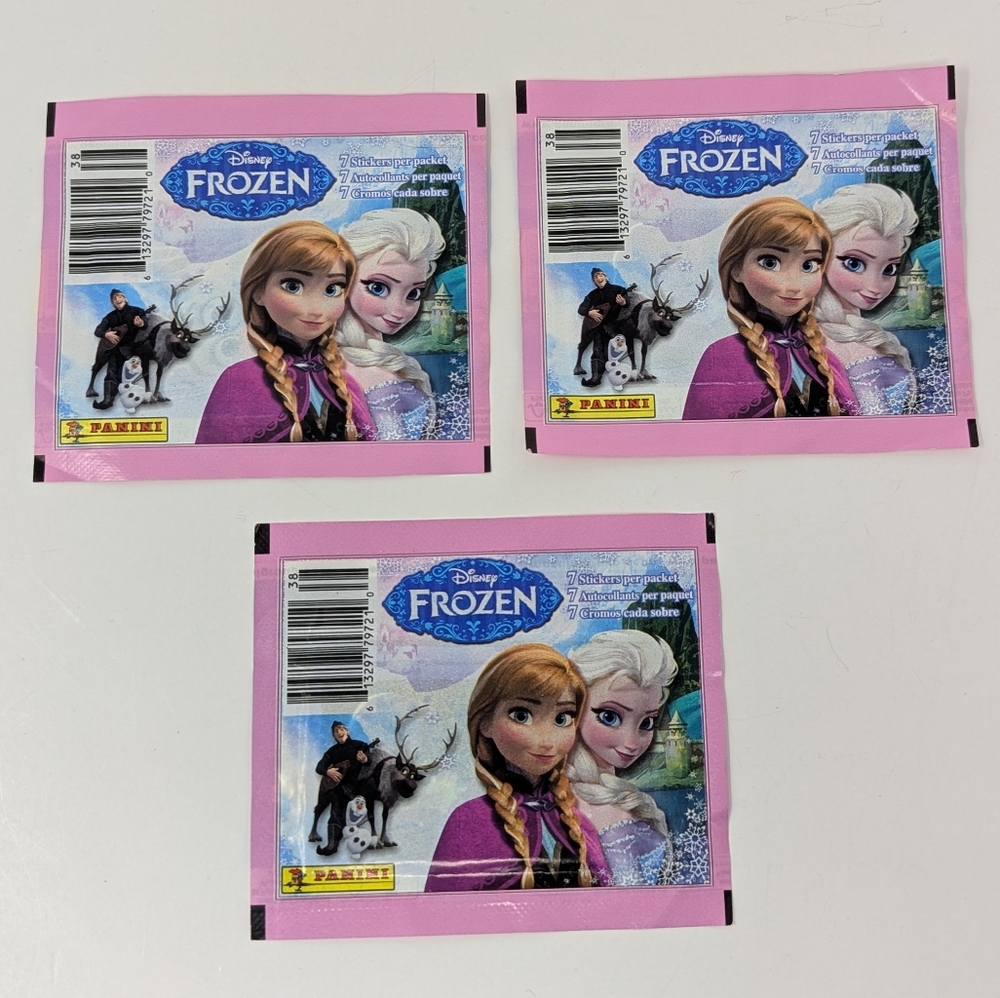 Panini Disney Frozen Purple Stickers Unopened New Sealed